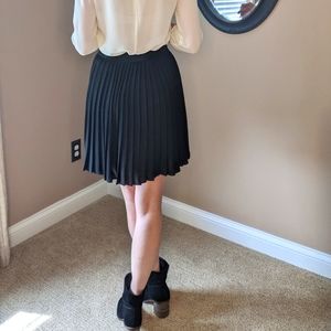 Black Pleated Skirt